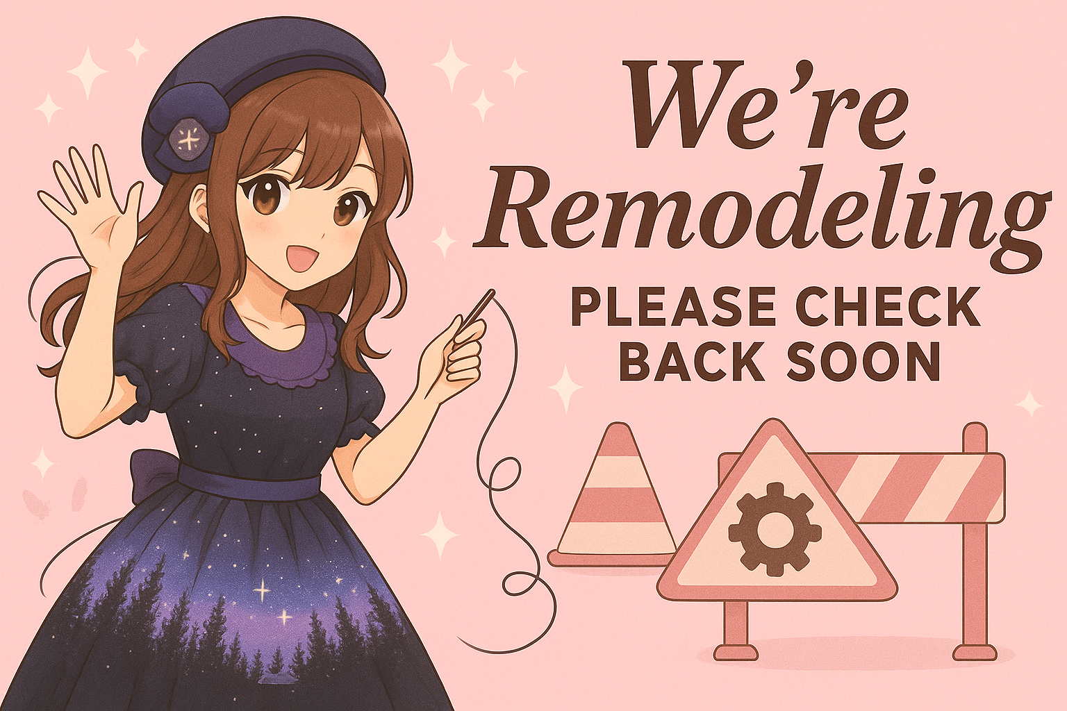 under construction advice manga style